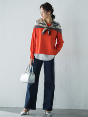 【JAPAN BLUE JEANS】デニムワイドパンツ≪洗濯機で洗える≫