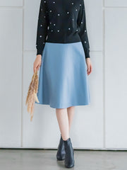 【XSサイズ展開あり】冬仕様 美シルエットフレアスカート ≪洗濯機で洗える≫