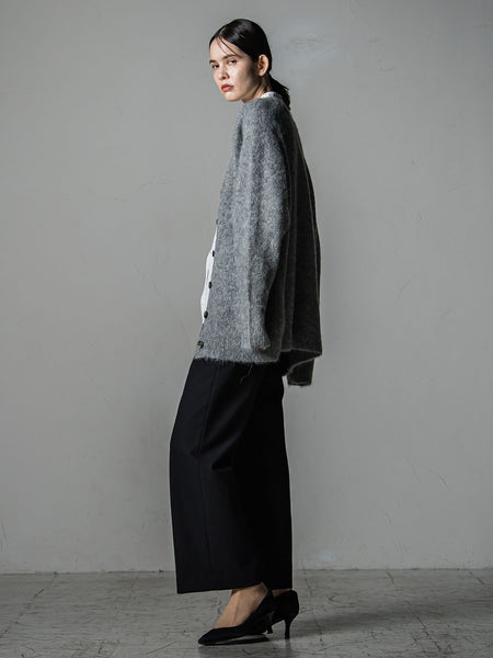 ヘアリーアルパカシャギーニットカーディガン