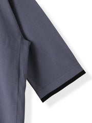 【大きいサイズ】Tシャツ風ニットプルオーバー≪手洗い可能≫
