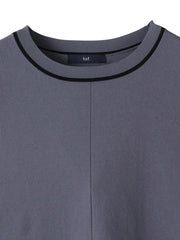 【大きいサイズ】Tシャツ風ニットプルオーバー≪手洗い可能≫