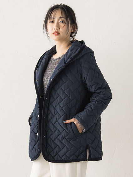 【WEB限定】ポリエステルタフタキルトコート