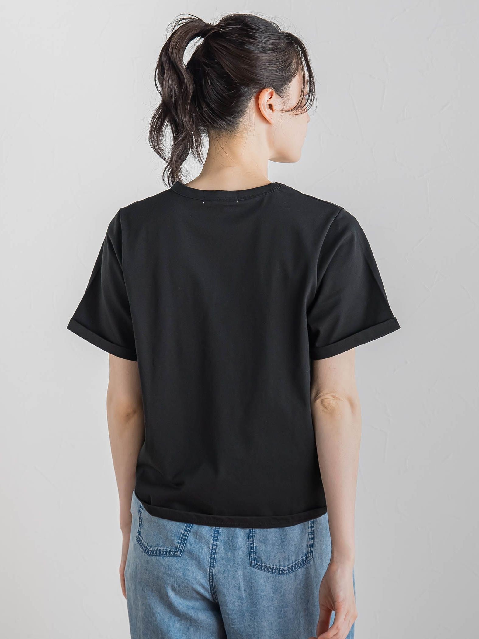 フリンジコードロゴTシャツ≪手洗い可能≫