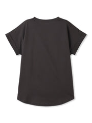 【WEB限定】ドライタッチコットン英文ロゴT≪洗濯機で洗える≫