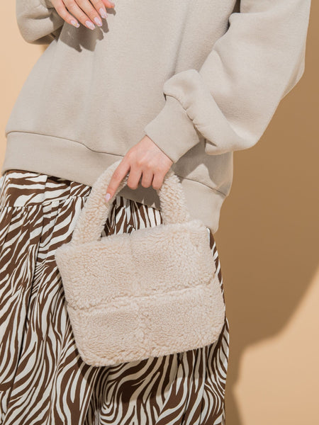 【KOREAN ITEM】ボアミニトートバッグ