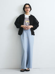 配色フォトプリントTシャツ≪手洗い可能≫
