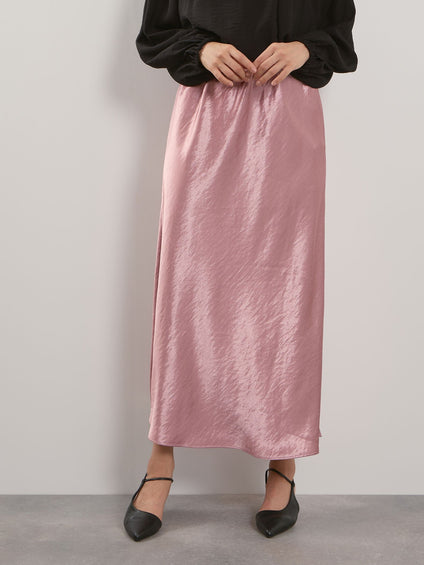 シルキーヘビーサテンスカート≪手洗い可能≫