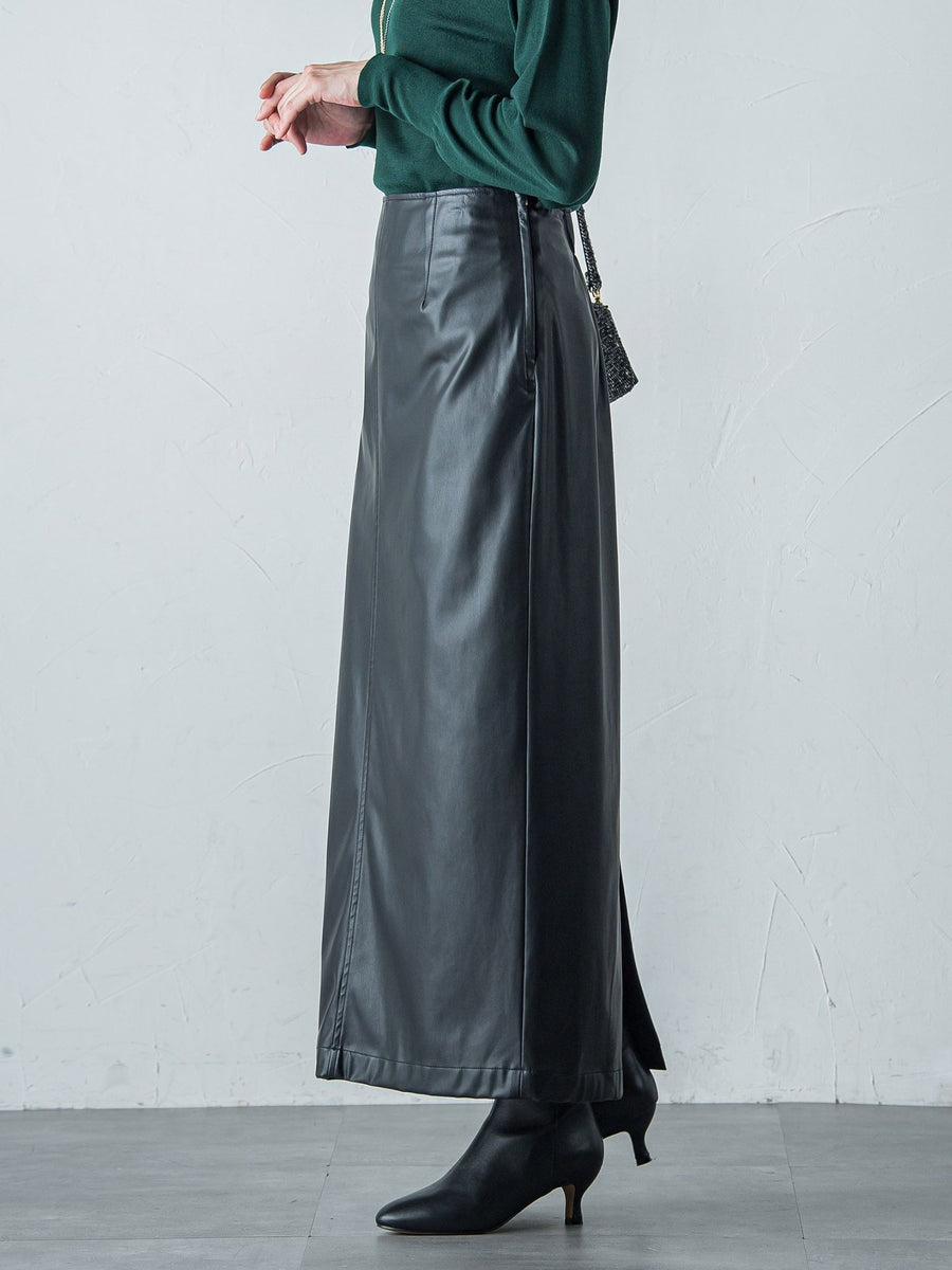 2WAY合皮スカート≪洗濯機で洗える≫ | LAUTREAMONT（ロートレアモン  