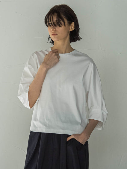 80smooth ジャージーラグランスリーブトップ