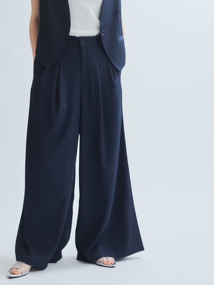 タックフレアパンツ≪手洗い可能≫