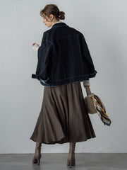 【カタログ掲載】FLOCK on DENIMジャケット≪手洗い可能≫
