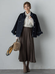 【カタログ掲載】FLOCK on DENIMジャケット≪手洗い可能≫
