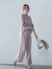 【WEB限定】【11号あり】接触冷感リラックスパンツ≪セットアップ対応/洗える≫