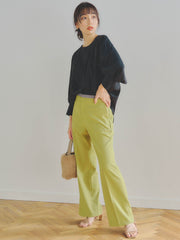 LANATEC LEYセミフレアパンツ≪洗濯機で洗える≫