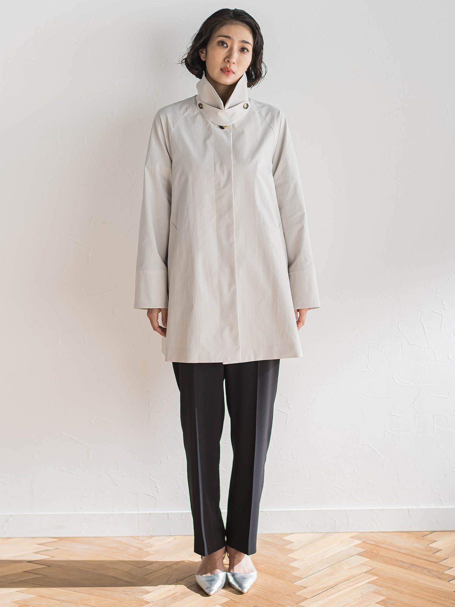 ハイストレッチカルゼストレートパンツ