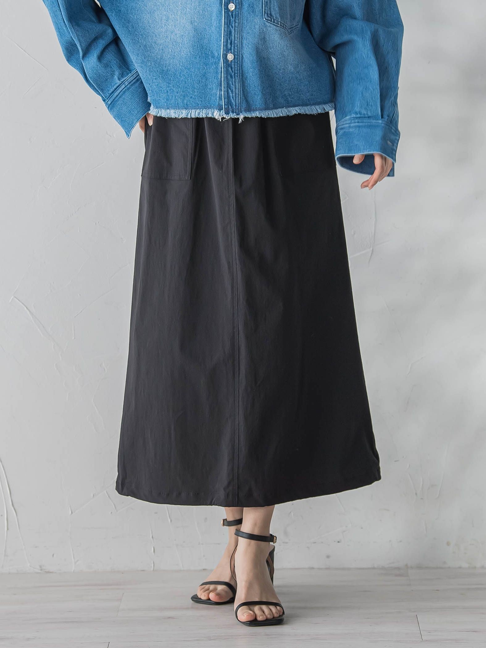 【WEB限定】ストレッチタフタスカート