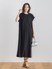 【WEB限定】カットジョーゼットサイドラインワンピース≪手洗い可能≫