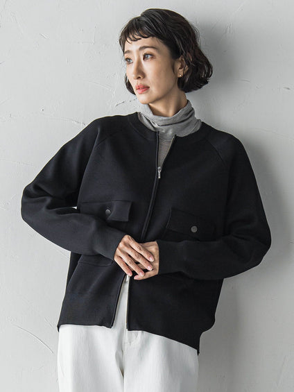 Wジップニットブルゾン≪手洗い可能≫