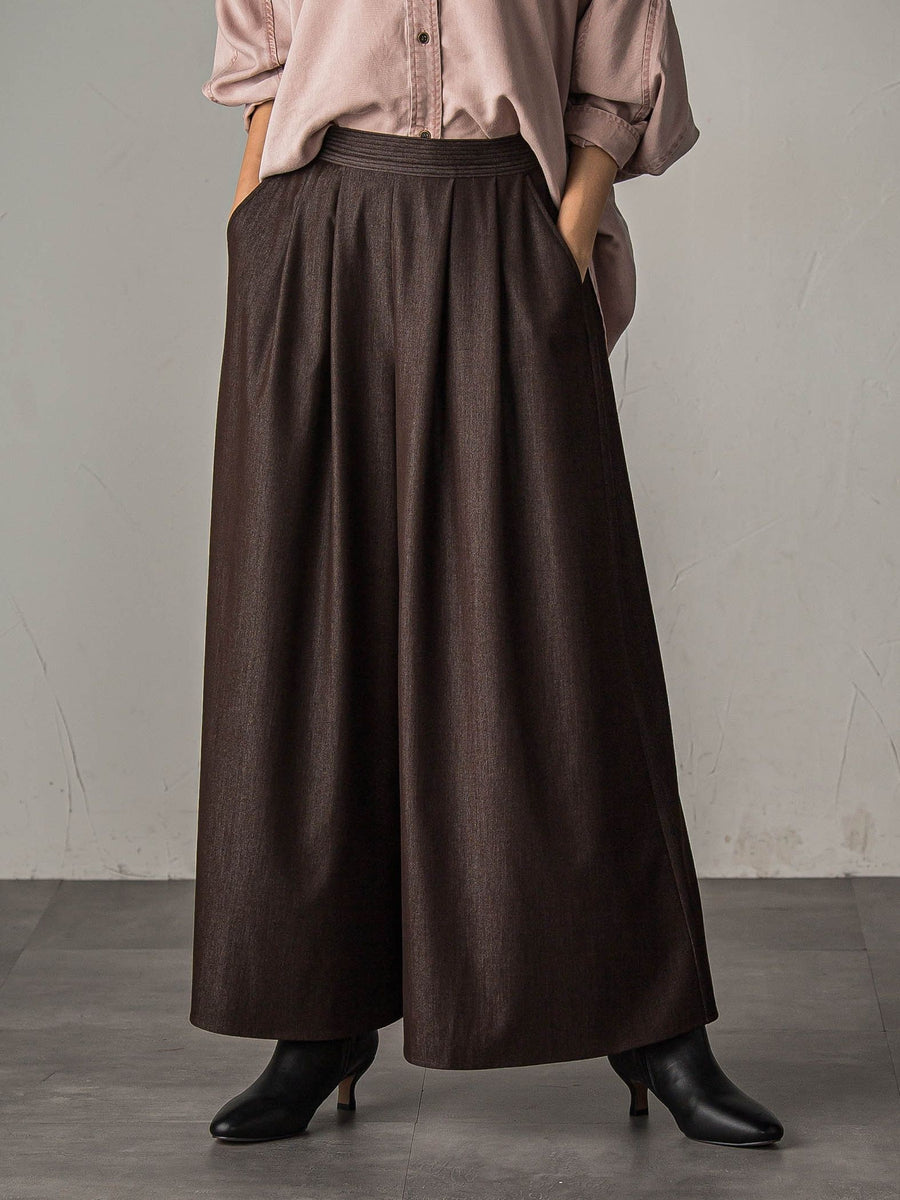 新色追加】フレアヘムキュロットパンツ≪洗濯機で洗える≫ | MAYSON