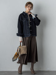 【カタログ掲載】FLOCK on DENIMジャケット≪手洗い可能≫