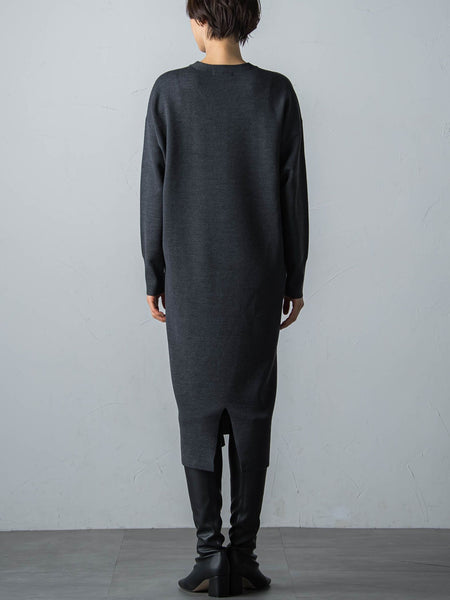 【WEB限定】LANABLENDニットワンピース≪洗えるニット/Lサイズあり≫