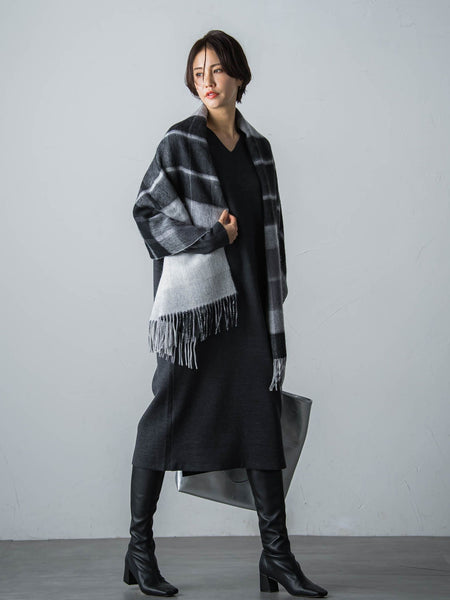 【WEB限定】LANABLENDニットワンピース≪洗えるニット/Lサイズあり≫
