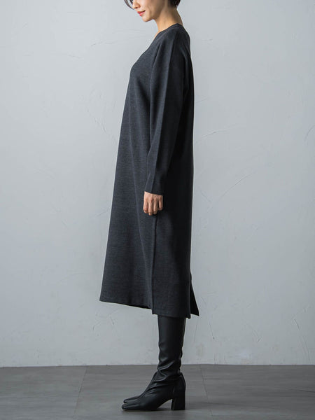 【WEB限定】LANABLENDニットワンピース≪洗えるニット/Lサイズあり≫