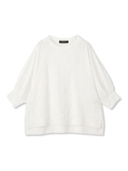 フラワーカットジャガードトップス≪手洗い可能≫