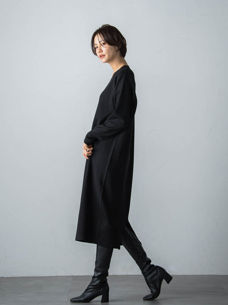 【WEB限定】LANABLENDニットワンピース≪洗えるニット/Lサイズあり≫