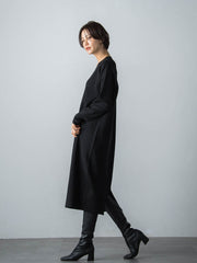 【WEB限定】LANABLENDニットワンピース≪洗えるニット/Lサイズあり≫