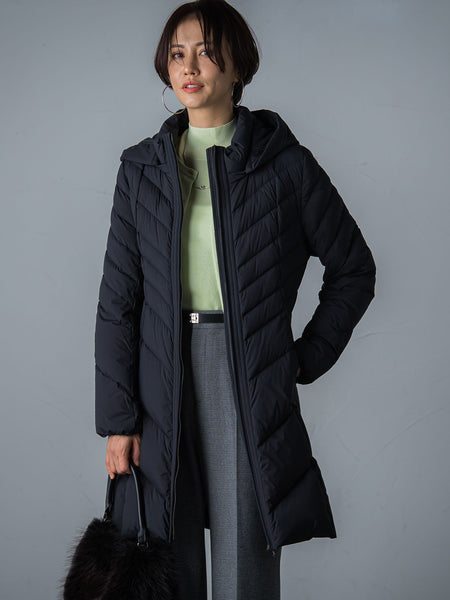 【ロング丈】ストレッチダウンコート