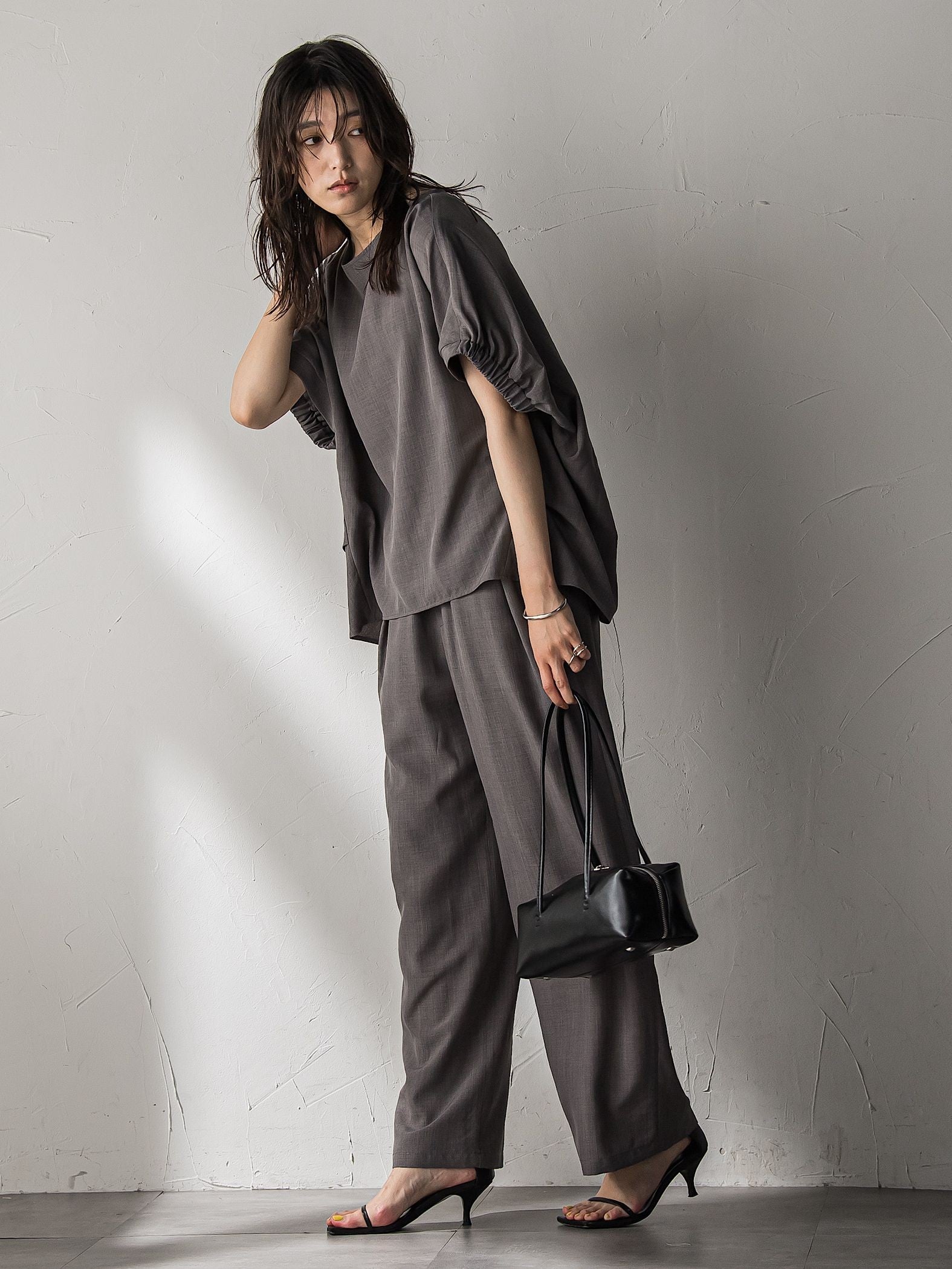 【新色追加】イージーワイドパンツ≪手洗い可能 / セットアップ対応≫