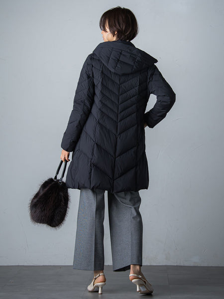 【ロング丈】ストレッチダウンコート