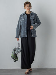 【カタログ掲載】FLOCK on DENIMジャケット≪手洗い可能≫