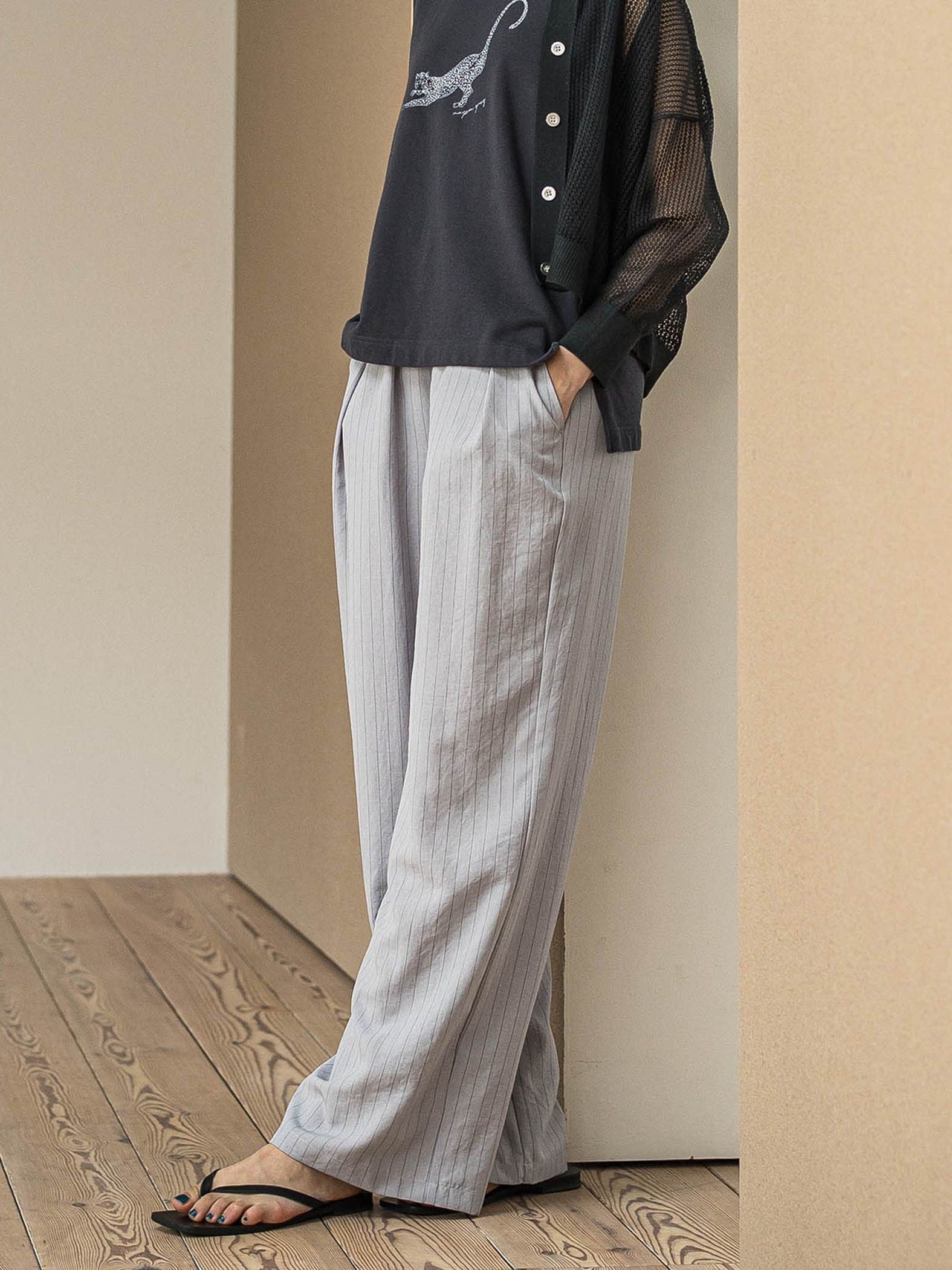 【新色追加】イージーワイドパンツ≪手洗い可能 / セットアップ対応≫