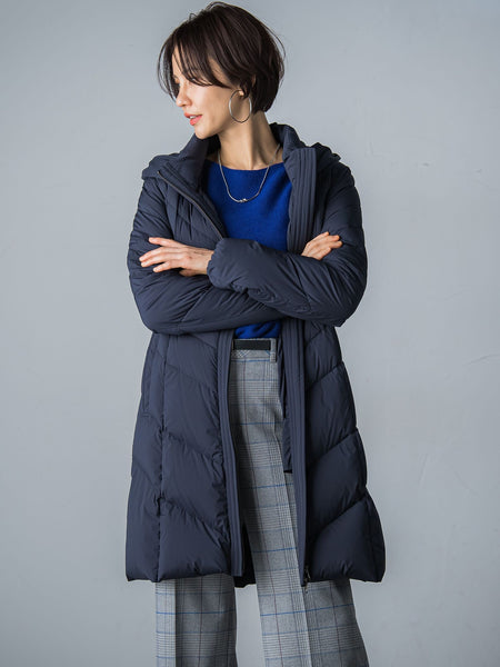 【ロング丈】ストレッチダウンコート