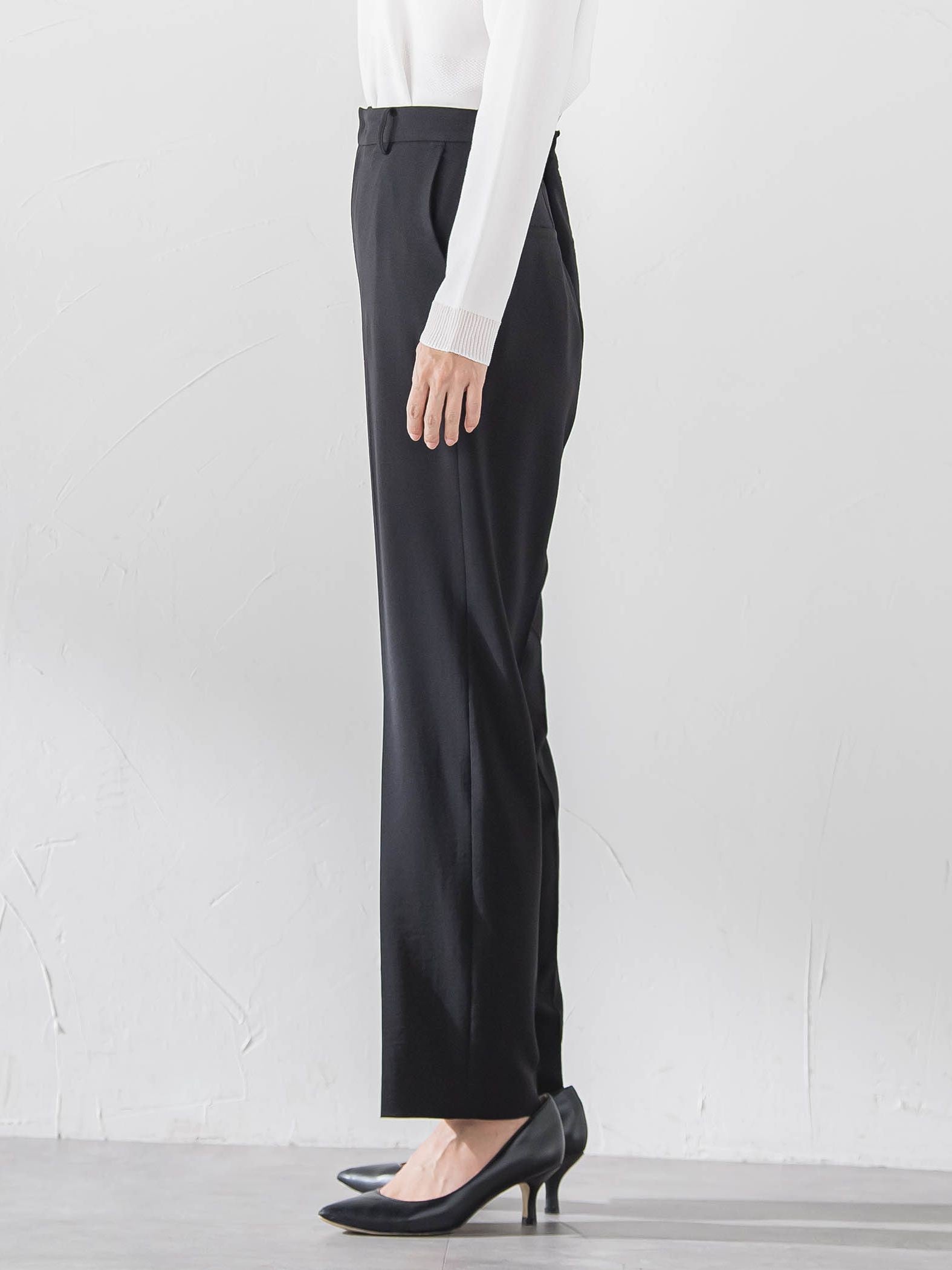 ハイストレッチカルゼストレートパンツ