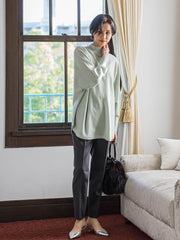 【WEB限定】≪洗えるニット/Lサイズあり≫すっきりハイネックニット