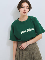 さがら刺繍ロゴTシャツ≪洗濯機で洗える≫