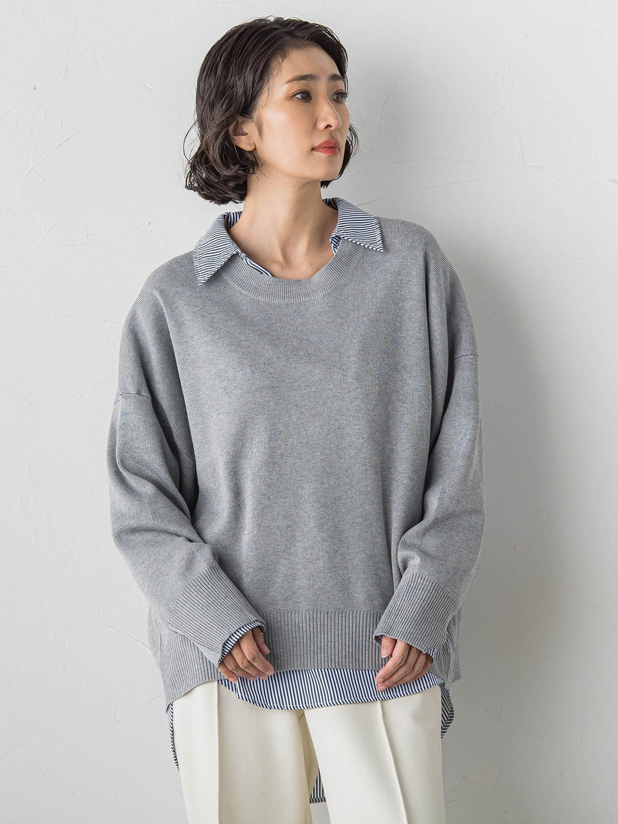 WEB限定】”3コーデが叶う2点セット”ニット×シャツ | la.f（ラ エフ