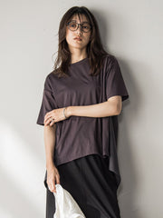 【WEB限定】前後ドッキングフレアTシャツ≪接触冷感/洗濯機で洗える≫