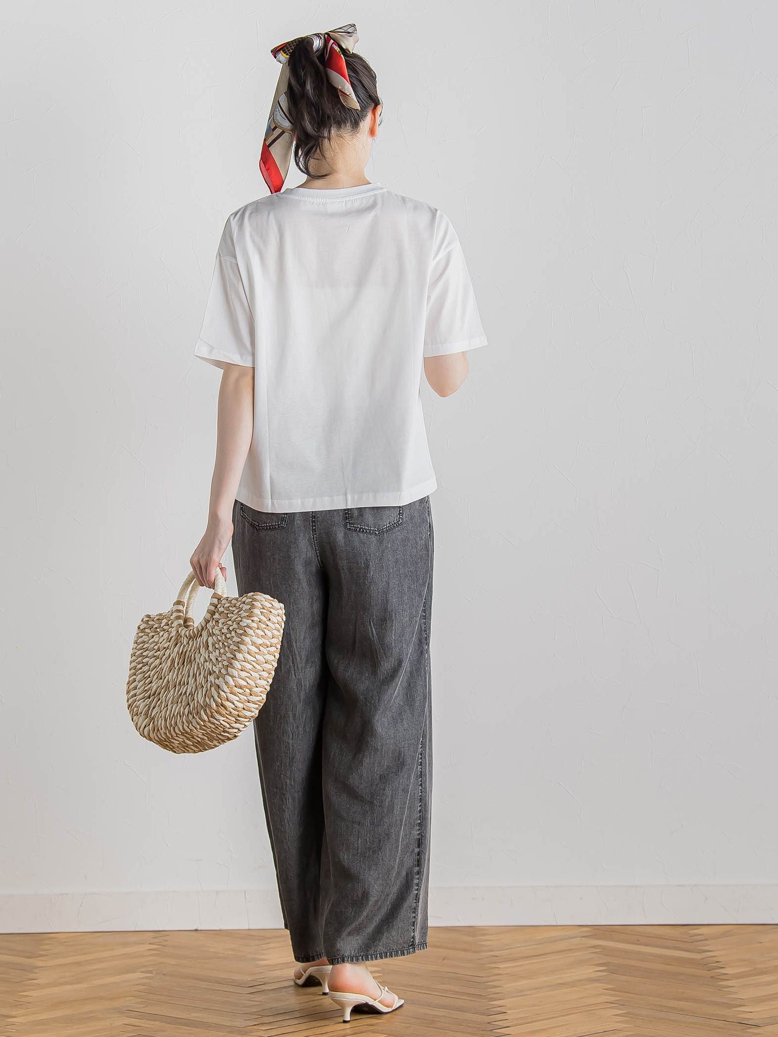 【WEB限定】ドライタッチコットンミックスロゴT≪洗濯機で洗える≫