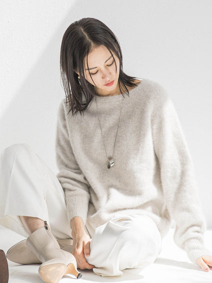 フォックスカシミヤニット≪洗える≫