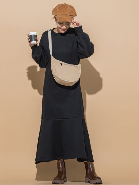【お出かけに大活躍!】コーデュロイショルダーボディバッグ