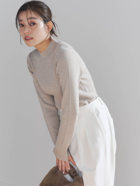 ラメRIBニットPO≪手洗い可能≫