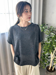 【WEB限定】ラメニットプルオーバー≪手洗い可能≫