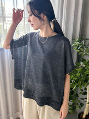【WEB限定】ラメニットプルオーバー≪手洗い可能≫