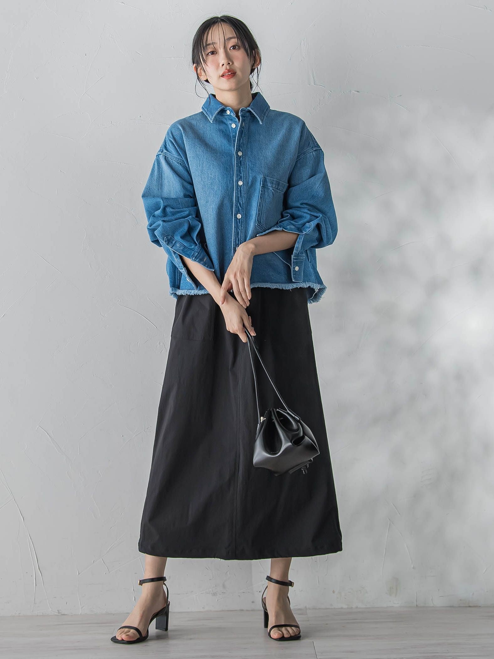 【WEB限定】ストレッチタフタスカート