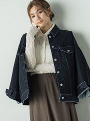 【カタログ掲載】FLOCK on DENIMジャケット≪手洗い可能≫