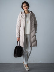 【ロング丈】ストレッチダウンコート
